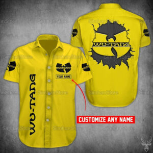 Custom Name Wu Tang Band Aloha Summer Gift For Fan Hawaiian Graphic Print Short Sleeve  - Thelegend59