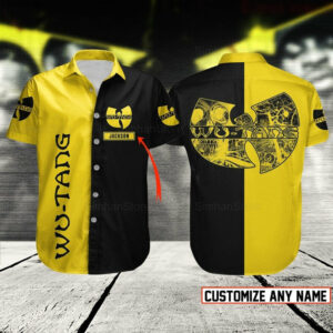 Custom Name Wu Tang Band Clan Hip Hop Aloha Gift For Fan Hawaiian Graphic Print Short Sleeve  - Thelegend59