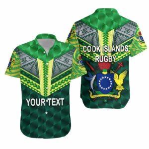 (Custom Personalised) Cook Islands Rugby Hawaiian Shirt  - Thelegend59