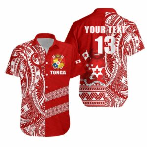(Custom Personalised) Tonga Rugby Hawaiian Shirt Rustic  - Thelegend59