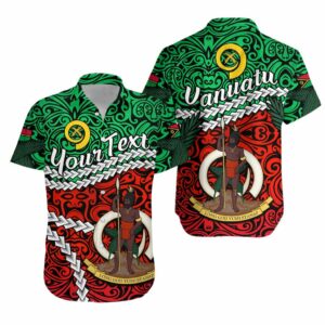 (Custom Personalised) Vanuatu Hawaiian Shirt Simple  - Thelegend59