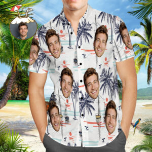Custom Photo Chinoiserie Hawaiian Shirt - Summer Holidays Camp Hawaiian Shirts  - Thelegend59