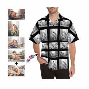 Custom Photo Diamonds Men'S All Over Print Hawaiian Shirt  - Thelegend59
