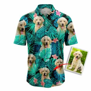 Custom Photo Dog Tropical Hawaiian Shirt - For Men And Women - Kids  - Thelegend59
