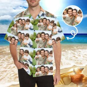 Custom Photo Men'S All Over Print Hawaiian Shirt  - Thelegend59