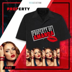 Custom Photo&Amp;Name Property Lip Men'S All Over Print Hawaiian Shirt  - Thelegend59