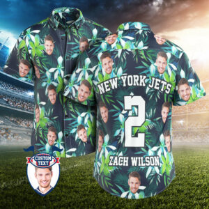 Custom Printed Hawaiian Shirt For Fans Personalised Face And Text Hawaiian Shirt Gift For Fans - Leaves &Amp; Petal  - Thelegend59