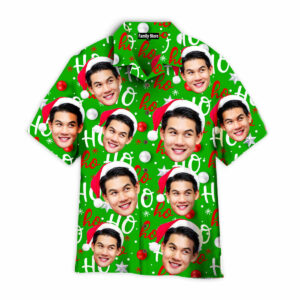 Custom Your Face And Welcome Christmas Custom Hawaiian Shirt Pn302082Lb - For Men And Women - Kids  - Thelegend59