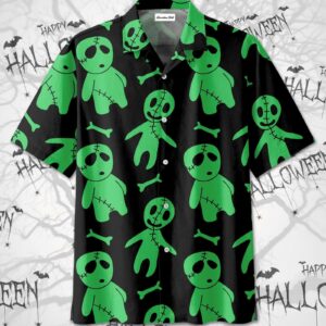 Cute Halloween Ghost Dolls Pattern Hawaiian Aloha Hawaiian Shirtss  - Thelegend59