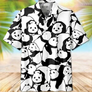 Cute Panda Unisex Hawaiian Aloha Hawaiian Shirtss  - Thelegend59
