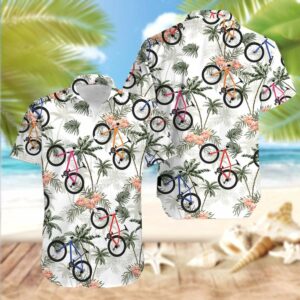 Cycling Bike Hawaiian Aloha Hawaiian Shirtss  - Thelegend59