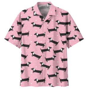 Dachshund Pink Amazing Design Unisex Hawaiian Shirt  - Thelegend59