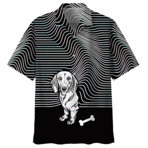 Dachshund Blakc Amazing Design Unisex Hawaiian Shirt  - Thelegend59
