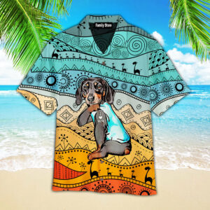 Dachshund Dog Loves Mom Aloha Hawaiian Shirts Pn303027Lb - For Men And Women - Kids  - Thelegend59