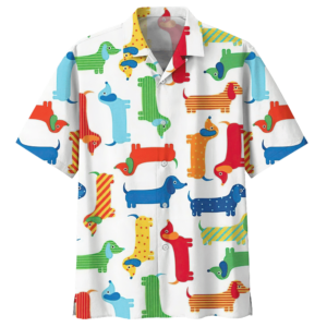 Dachshund White Amazing Design Unisex Hawaiian Shirt  - Thelegend59