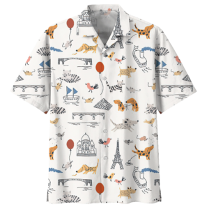 Dachshund White Awesome Design Unisex Hawaiian Shirt  - Thelegend59