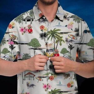 Dandie Dinmont Terrier Hawaiian Shirt Hawaii Beach Retro  - Thelegend59