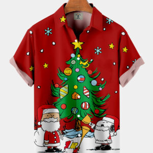 Decorating A Christmas Tree - Hawaiian Shirt - For Men And Women - Kids  - Thelegend59