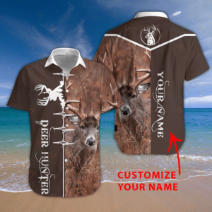 Deer Hunter Hawaiian Aloha Hawaiian Shirtss Custom Name  - Thelegend59