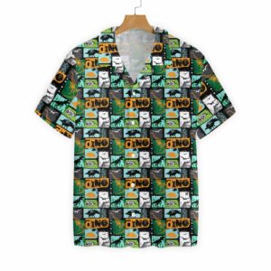 Dinosaur Collage Art Hawaiian Shirt - For Men And Women - Kids  - Thelegend59