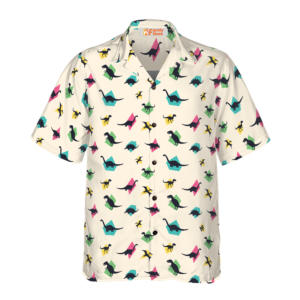 Dinosaur Shapes Hawaiian Shirt - For Men And Women - Kids  - Thelegend59