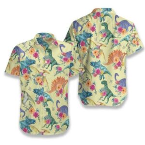 Dinosaurs Multicolor Best Design Hawaiian Shirt  - Thelegend59