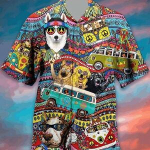 Dog Multicolor Nice Design Hawaiian Shirt  - Thelegend59