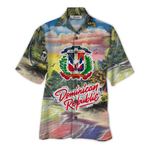 Dominican Republic Colorful Nice Design Unisex Hawaiian Shirt  - Thelegend59