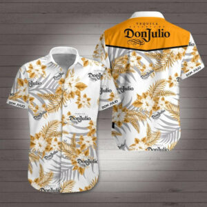 Don Julio Tequila Logo Hawaiian Graphic Print Short Sleeve  - Thelegend59