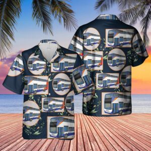 Doubledecker Bus  Blue Unique Design Unisex Hawaiian Shirt  - Thelegend59