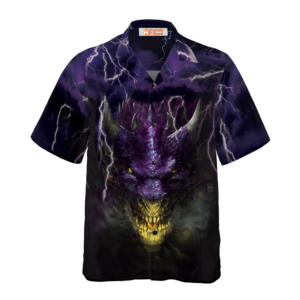 Dragon Head Lightning Hawaiian Shirt - For Men And Women - Kids  - Thelegend59