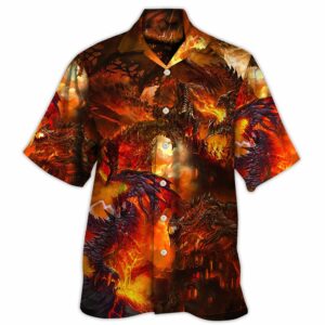 Dragon Red Style - Hawaiian Shirt - For Men And Women - Kids  - Thelegend59