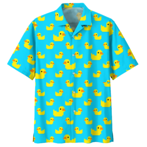 Duck Blue Awesome Design Unisex Hawaiian Shirt  - Thelegend59