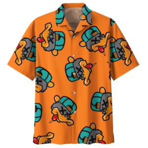 Duck Orange High Quality Unisex Hawaiian Shirt  - Thelegend59