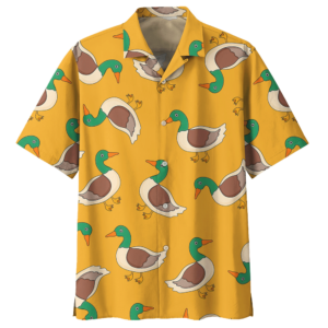 Duck Orange Nice Design Unisex Hawaiian Shirt  - Thelegend59
