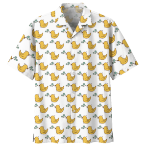Duck White Nice Design Unisex Hawaiian Shirt  - Thelegend59