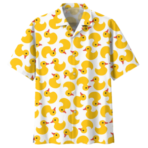 Duck Yellow Unique Design Unisex Hawaiian Shirt  - Thelegend59