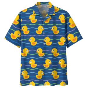 Duck Blue High Quality Unisex Hawaiian Shirt  - Thelegend59