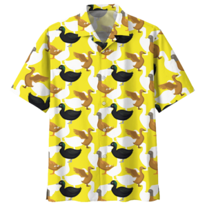 Duck Yellow High Quality Unisex Hawaiian Shirt  - Thelegend59