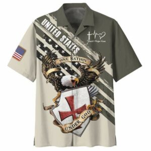 Eagle Patriot Knight Templar Hawaiian Aloha Hawaiian Shirtss  - Thelegend59