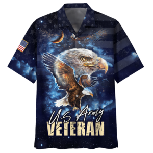 Eagle Us Army Veteran Hawaiian Shirt - For Men And Women - Kids  - Thelegend59