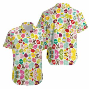 Easter Day Bunny Egg So Cute Pattern Hawaiian Aloha Hawaiian Shirtss  - Thelegend59