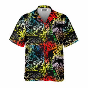 Eevee Pokemon Black Hawaiian Shirt - For Men And Women - Kids  - Thelegend59