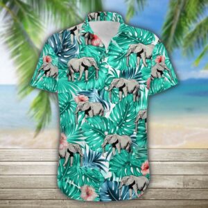 Elephant Tropical Full Printing Hawaiian Shirts  - Thelegend59