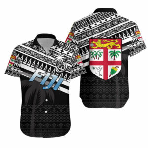 Fiji Rugby Hawaiian Shirt Coconut Tree Version  - Thelegend59