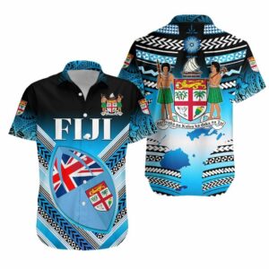 Fiji Rugby Hawaiian Shirt Map Creative Style  - Thelegend59