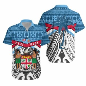Fiji Rugby Hawaiian Shirt Tapa Cloth  - Thelegend59