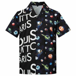 Find Mens Hawaiian Shirt Planet Letter Printing  - Thelegend59