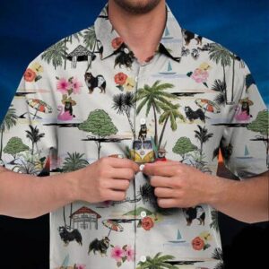 Finnish Lapphund Hawaiian Shirt Hawaii Beach Retro  - Thelegend59