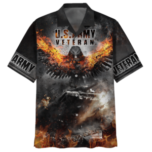 Fire Eagle U.S.Army Veteran Hawaiian Shirt - For Men And Women - Kids  - Thelegend59